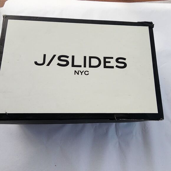 J Slides Slip On Sneaker Size 6 New Kayla Leather Cork Metallic Tab Whipstitch - Picture 12 of 13